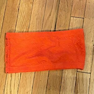 Zenana Outfitters Bright Orange Tube Top Bra Top‎ Size Medium Lacy